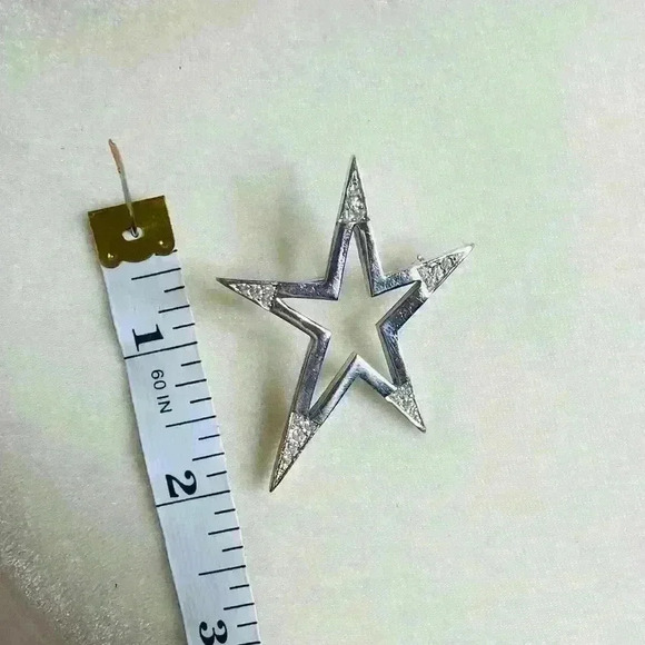 Vintage Givenchy Paris New York Silver Rhinestone Brooch - Picture 3 of 5